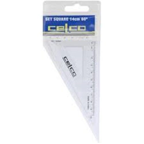 celco set squares 140mm 65 degree